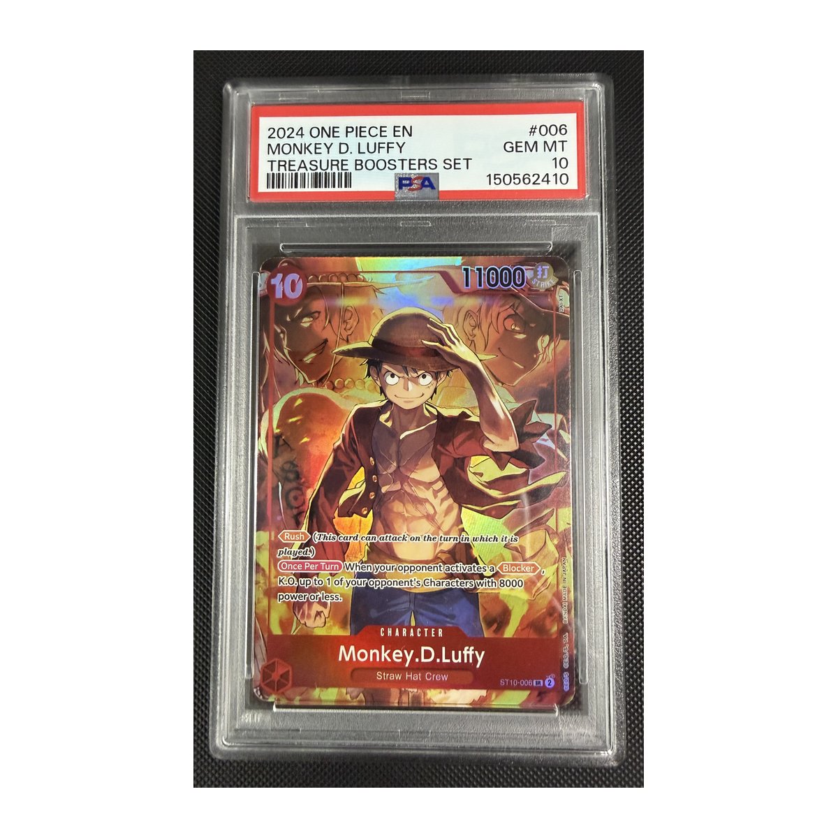 PSA 10 Monkey.D.Luffy (Treasure Booster) ST10-006 – Team Collectors