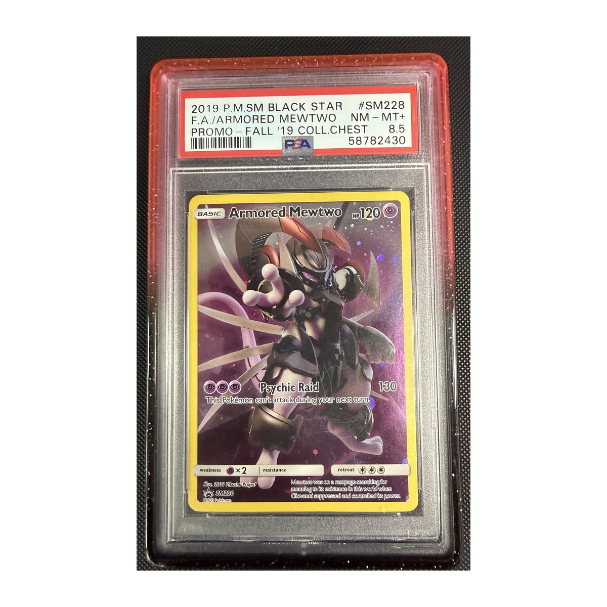 PSA 8.5 Sun & Moon Promo Armored Mewtwo SM228 – Team Collectors