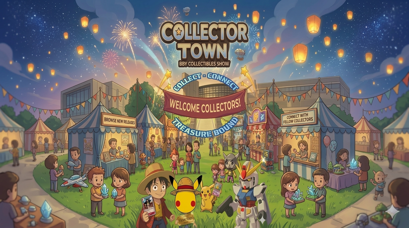 Collectible event for pokemon, one piece, and trading card game