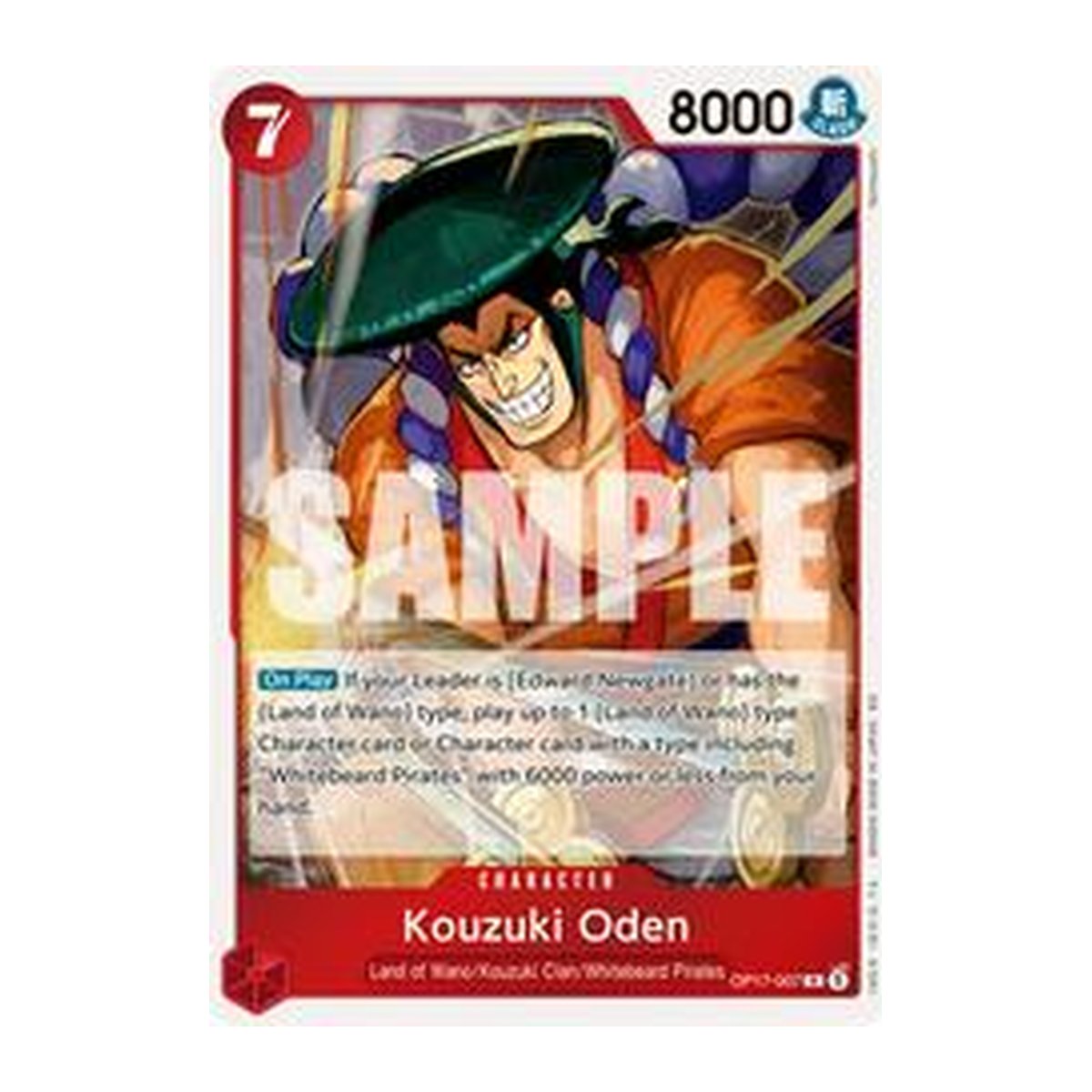 Kouzuki Oden OP17-007 Rare
