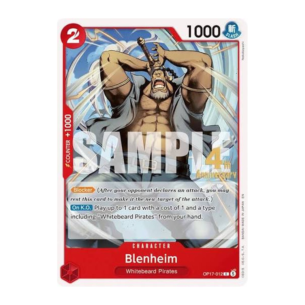 Blenheim OP17-012 Release Event Common