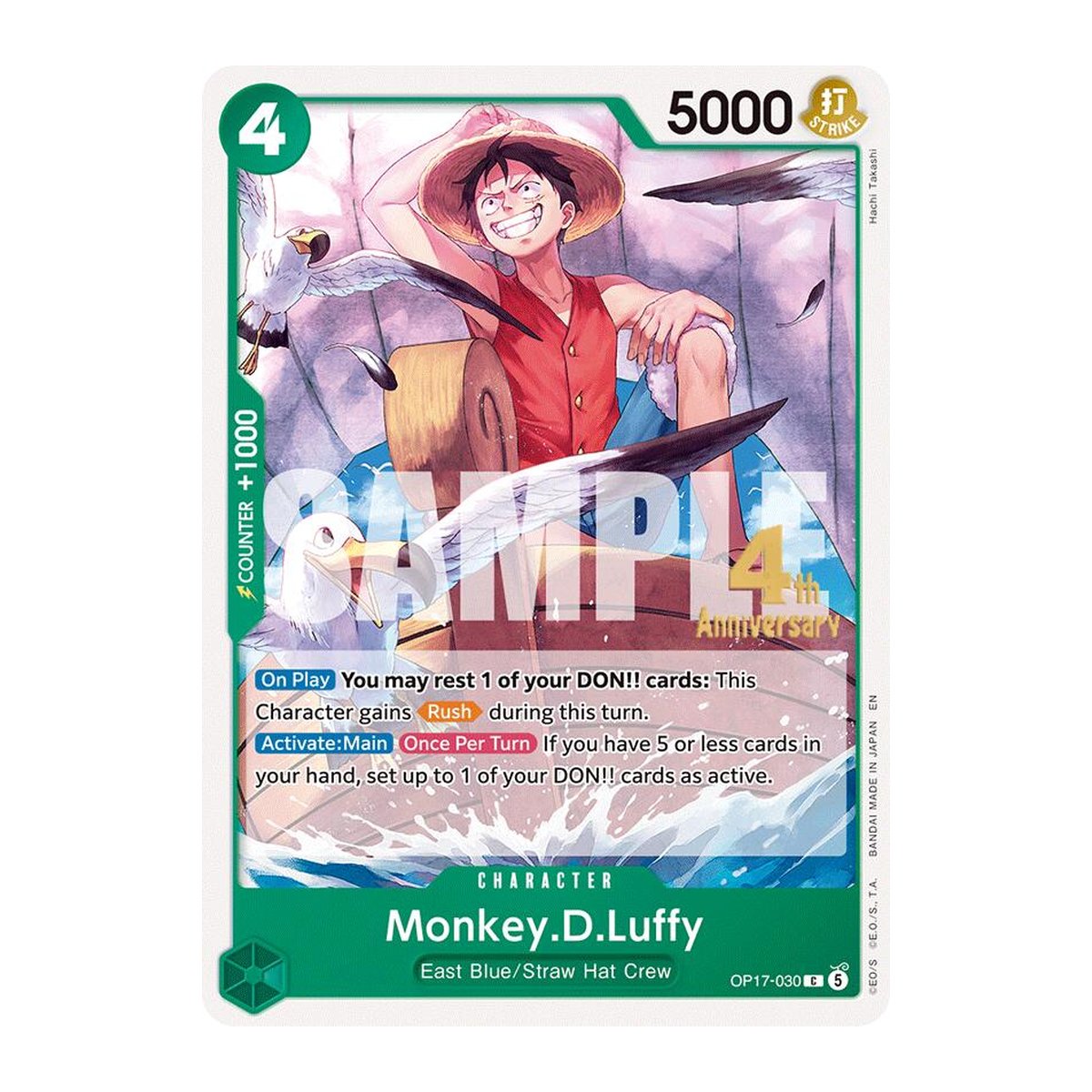 Monkey.D.Luffy OP17-030 Release Event Common