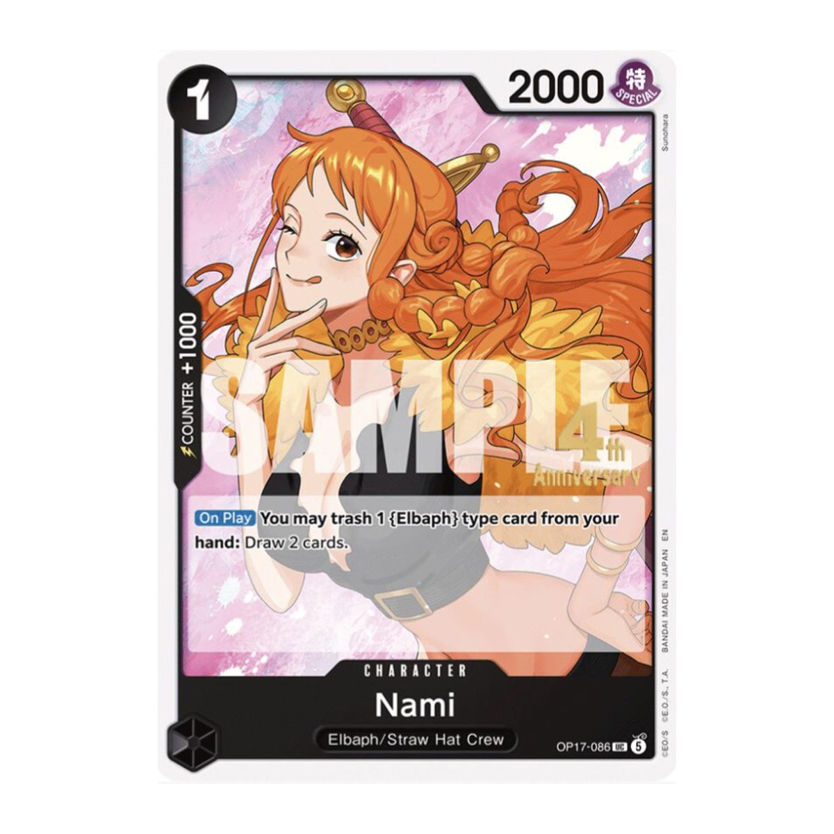 Nami OP17-086 Release Event Uncommon