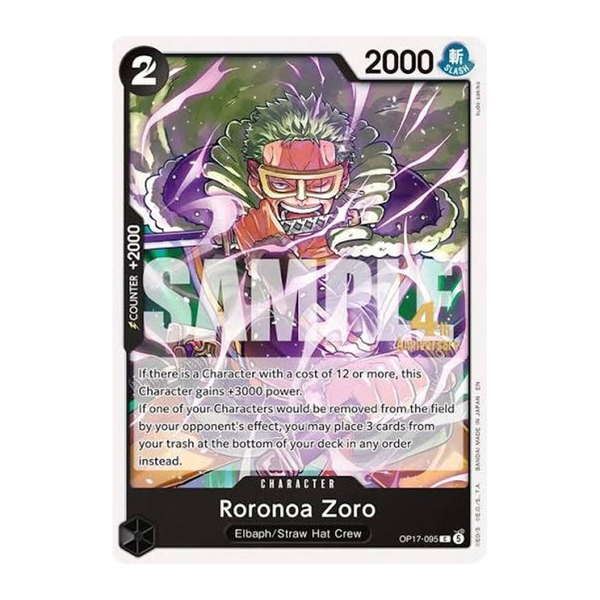 Roronoa Zoro OP17-095 Release Event Common