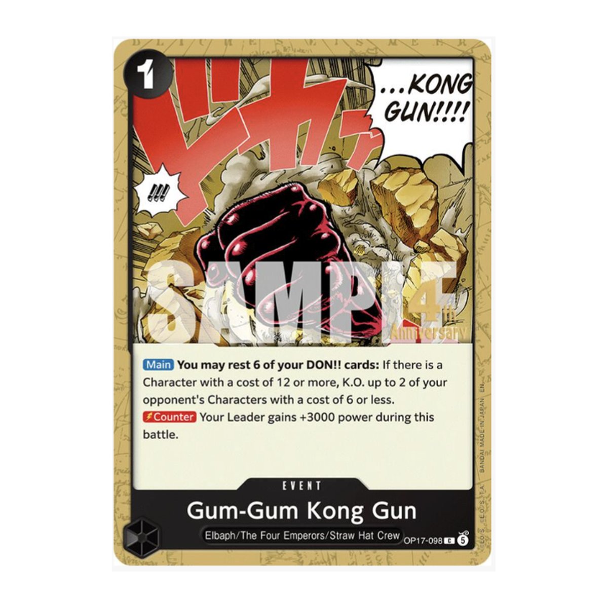 Gum-Gum Kong Gun OP17-098 Release Event Common