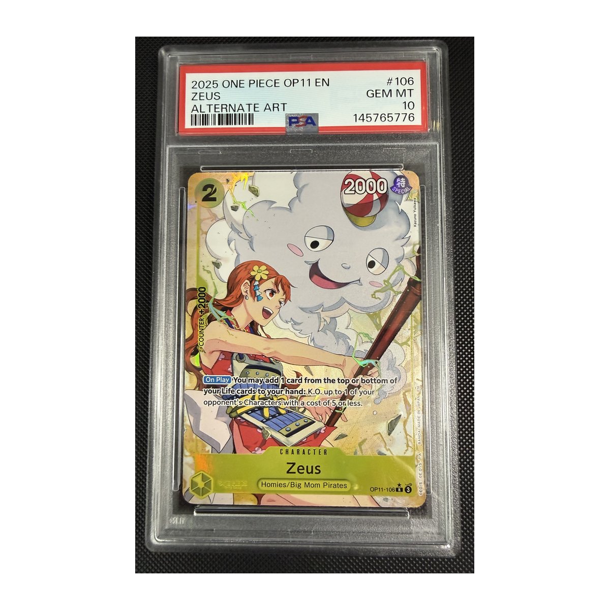 PSA10】ゼウス R-P OP11-106 神速の拳 PSA 10 Zeus OP11-106 – Team