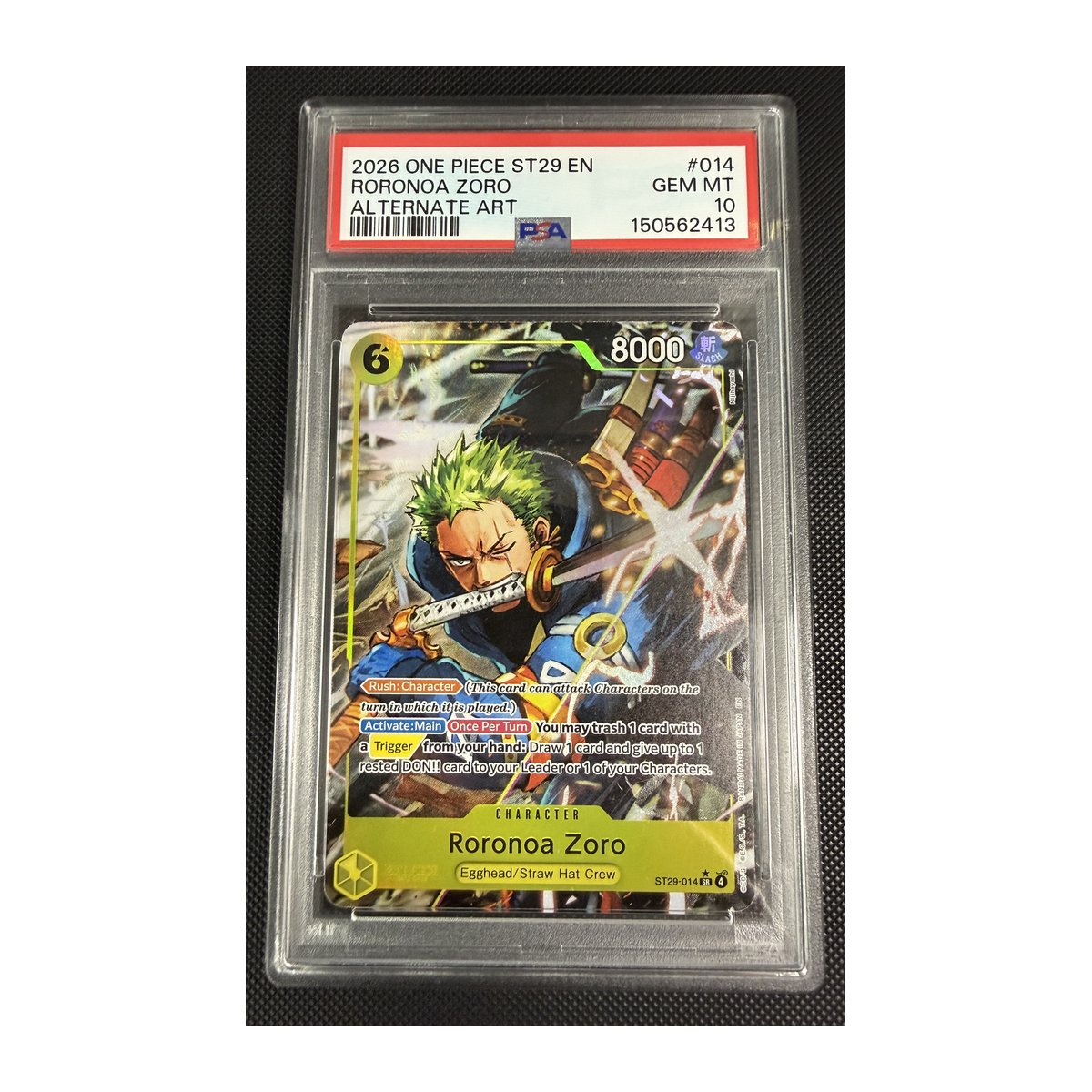 PSA 10 Roronoa Zoro ST29-014