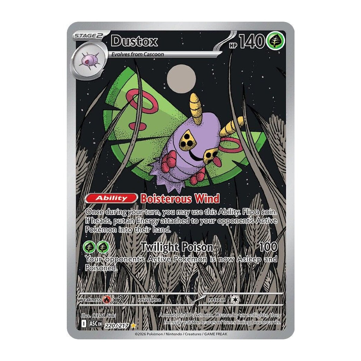 Ascended Heroes Dustox 220 Illustration Rare