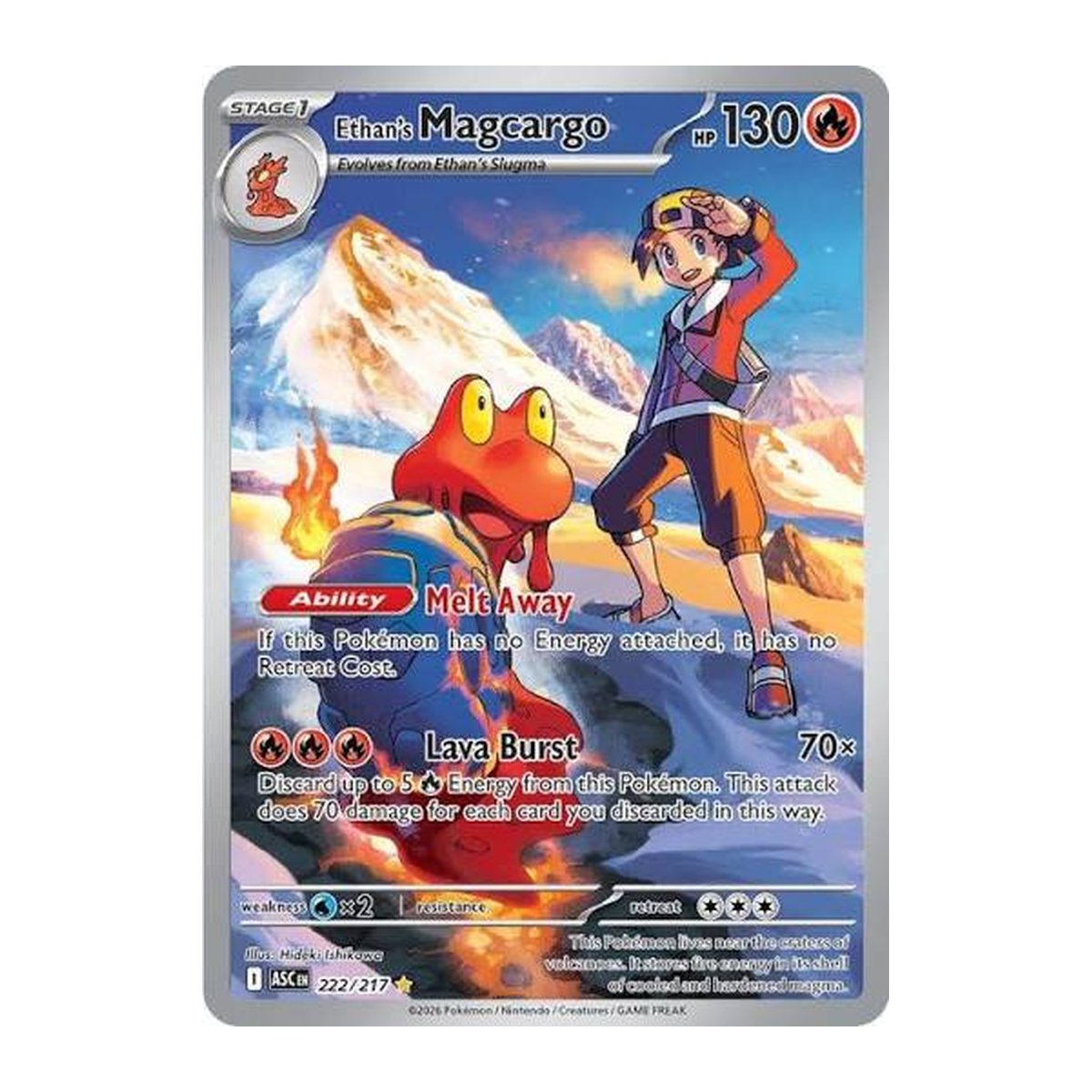 Ascended Heroes Ethan's Magcargo Illustration Rare