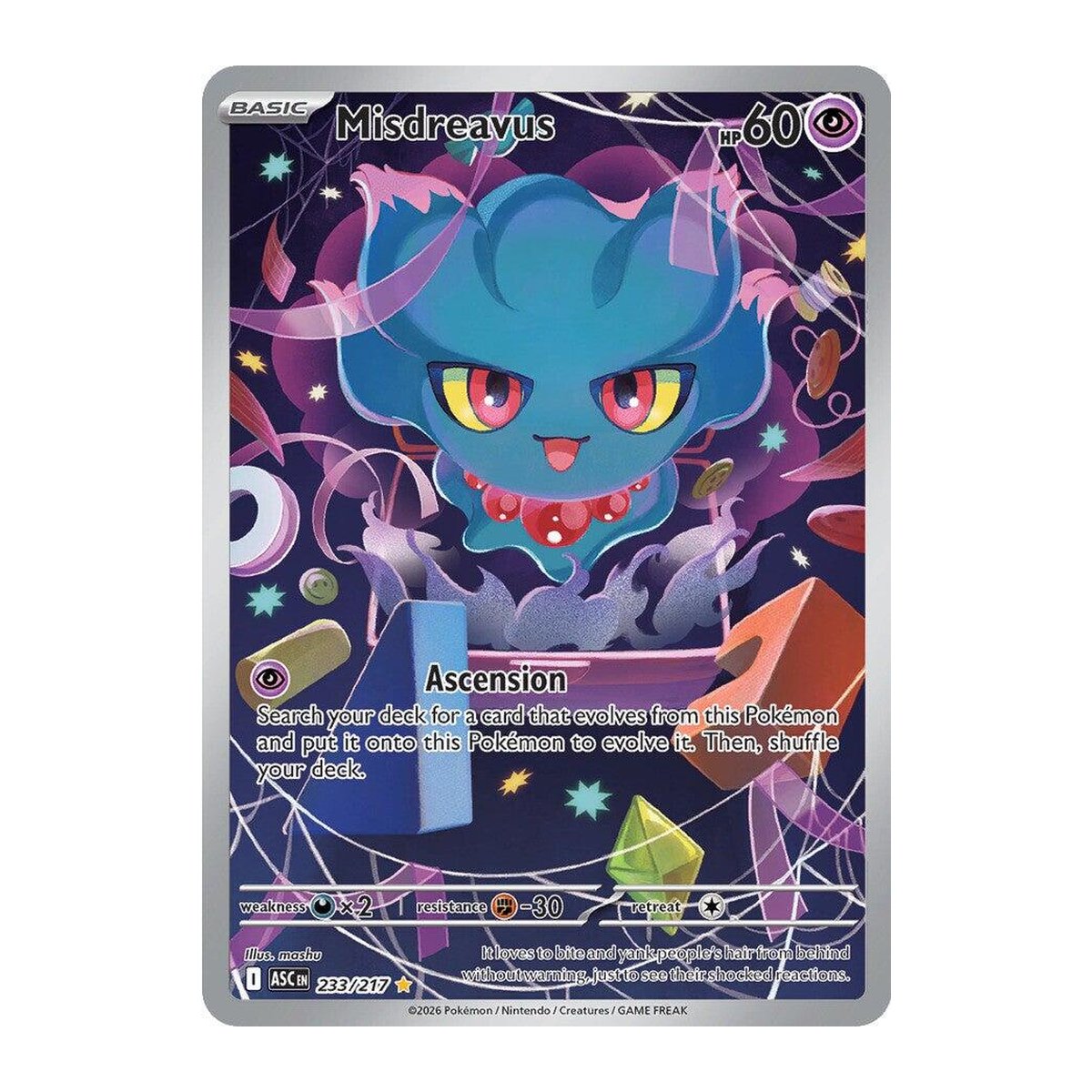 Ascended Heroes Misdreavus Illustration Rare