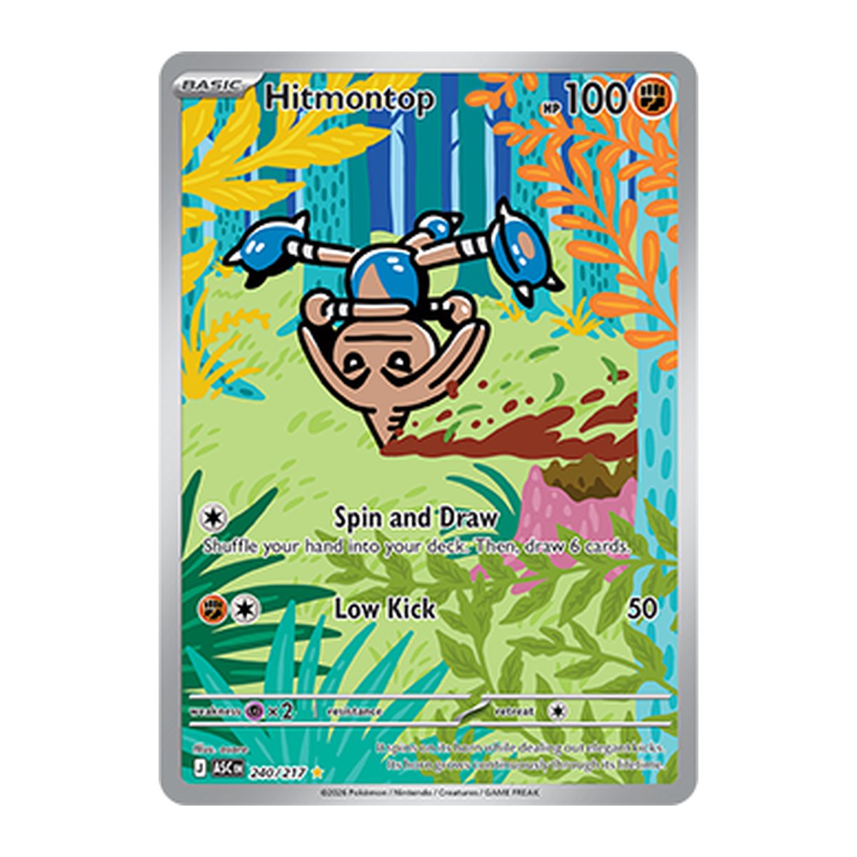 Ascended Heroes Hitmontop 240 Illustration Rare