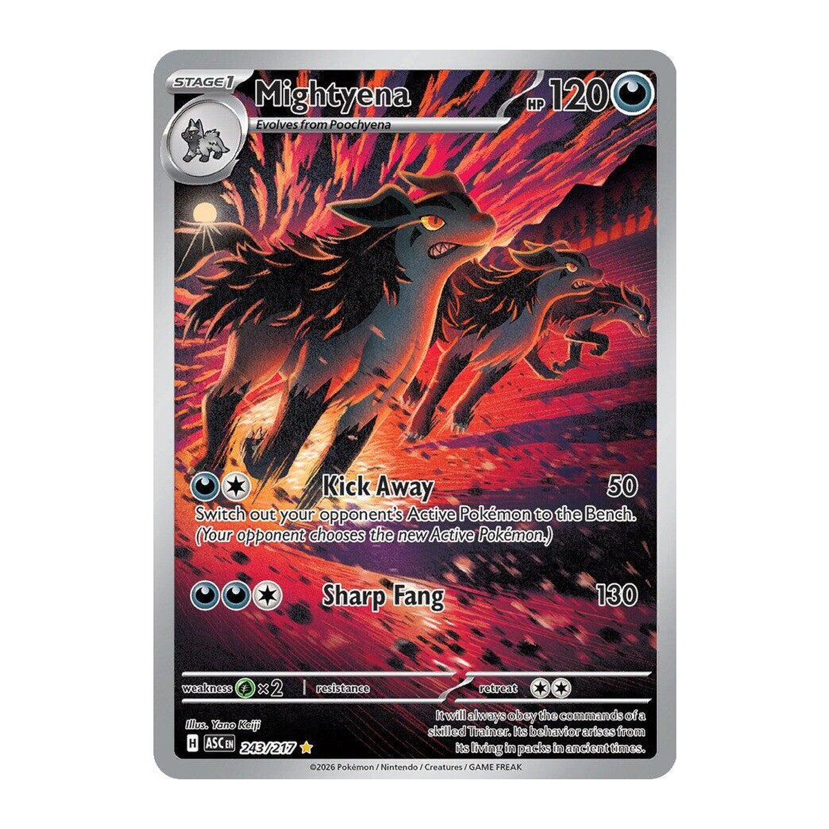 Ascended Heroes Mightyena Illustration Rare
