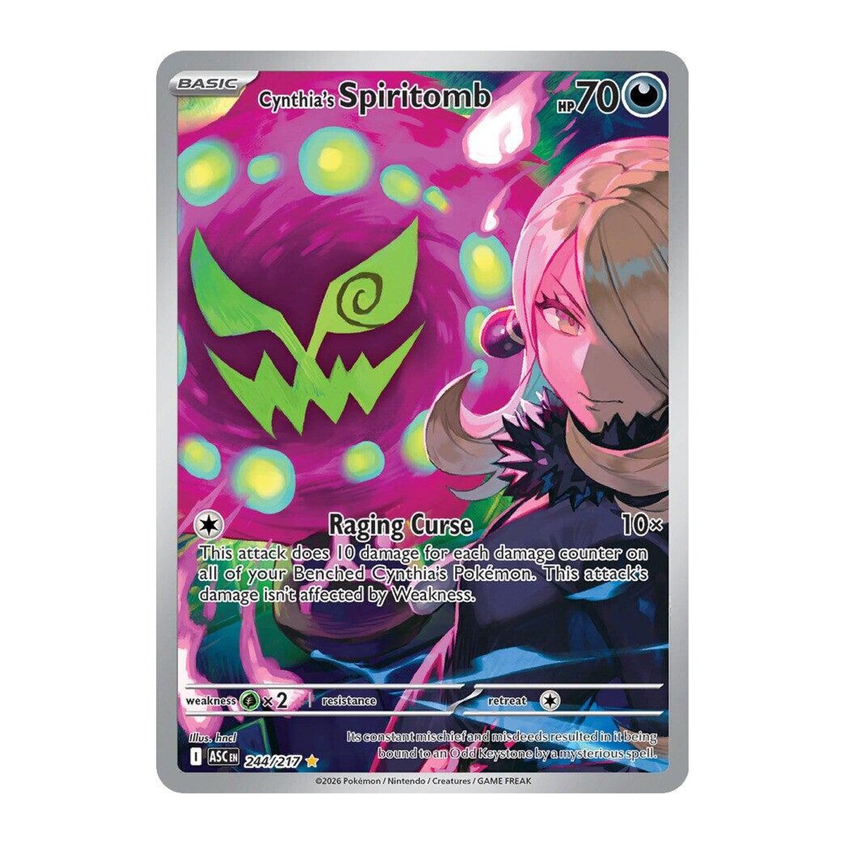 Ascended Heroes Cynthia's Spiritomb 244 Illustration Rare