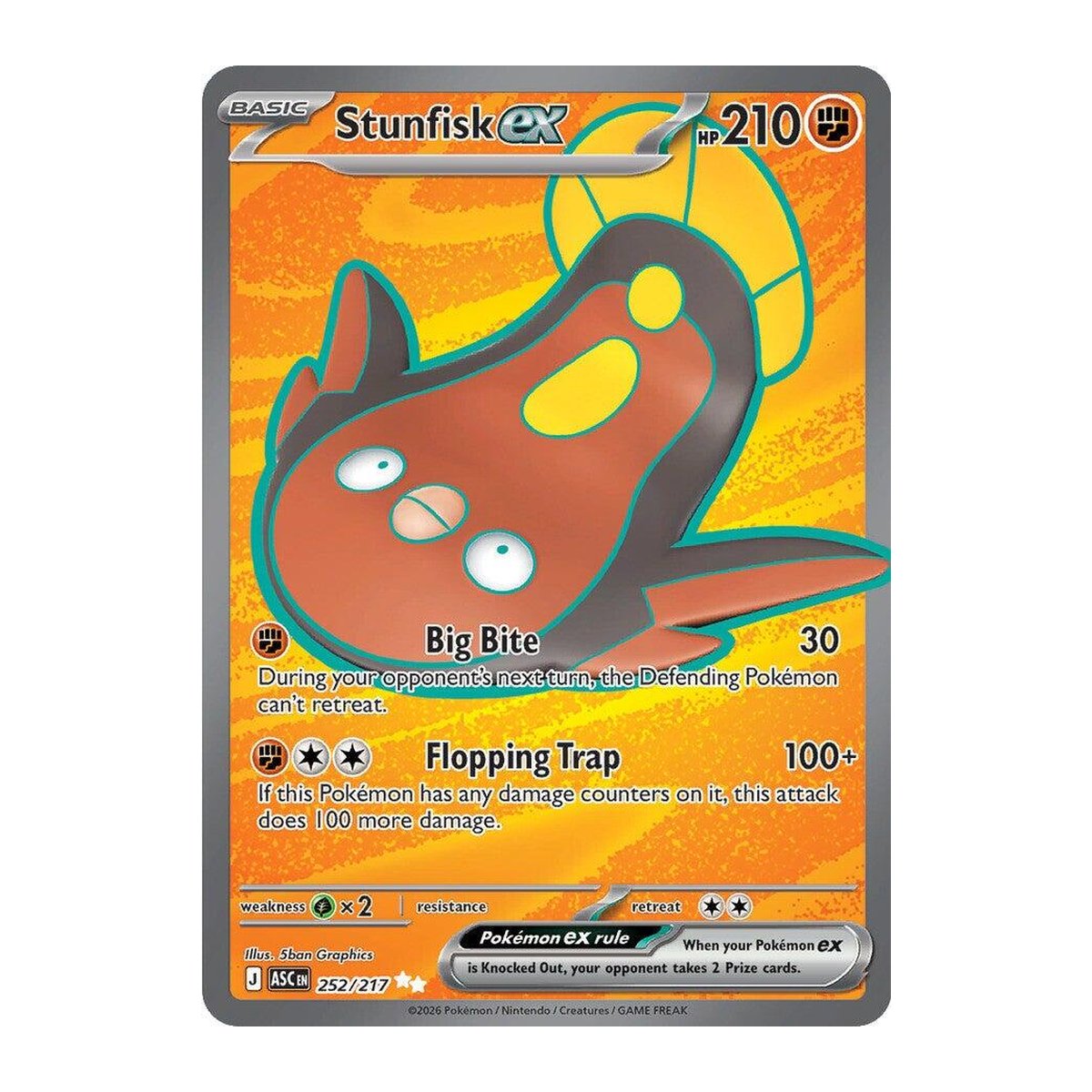 Ascended Heroes Stunfisk EX Ultra Rare