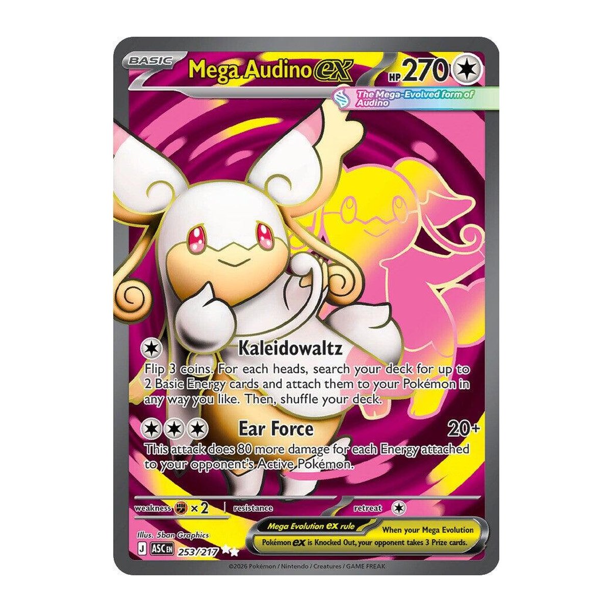 Ascended Heroes Mega Audino EX Ultra Rare