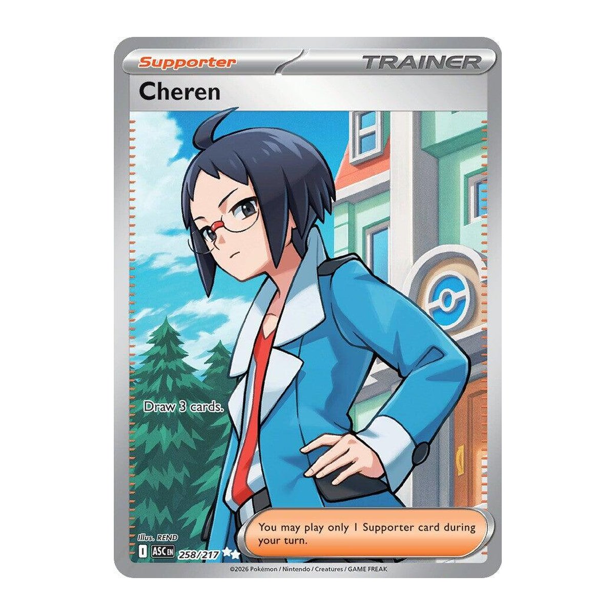 Ascended Heroes Cheren 258 Ultra Rare
