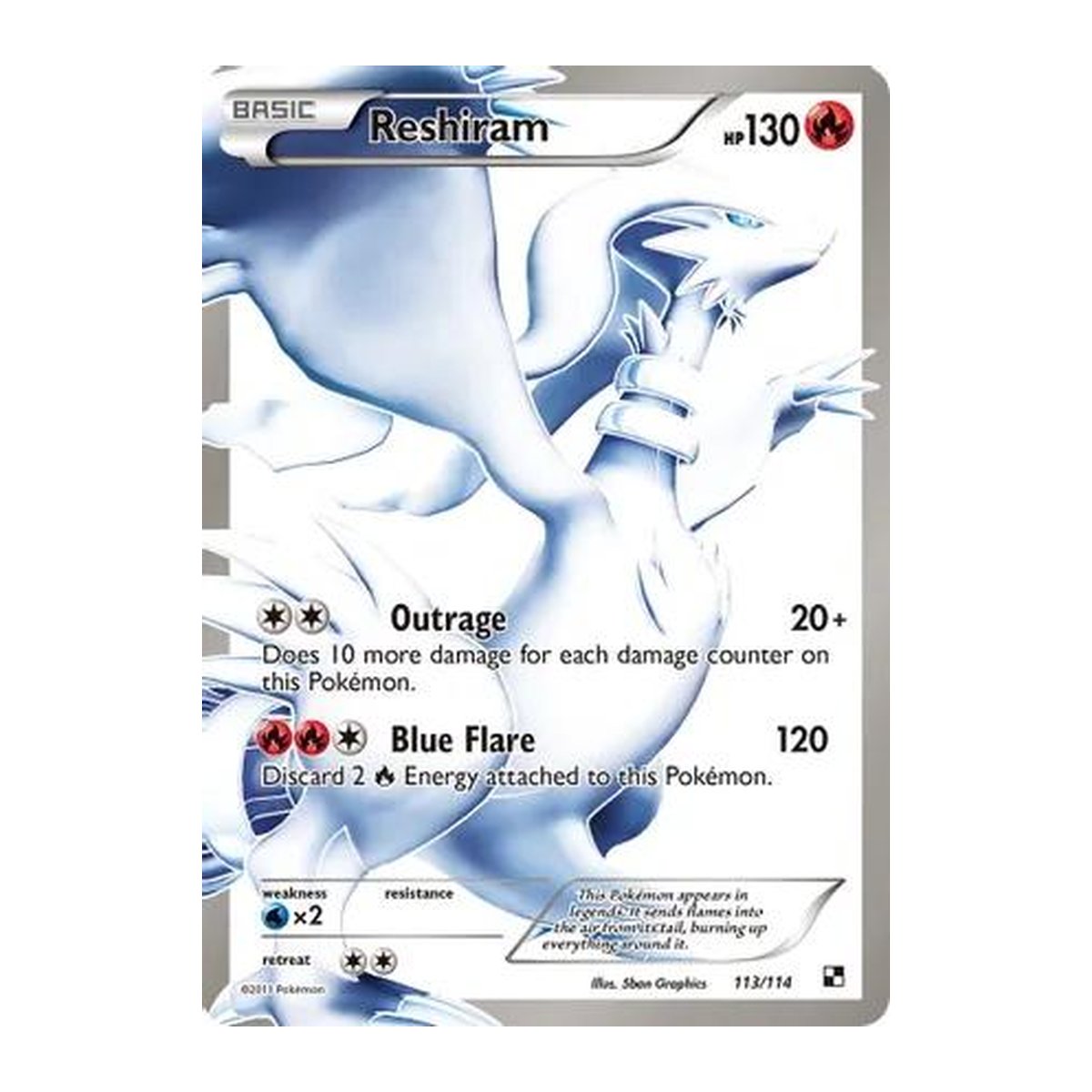 Black & White Reshiram Ultra Rare