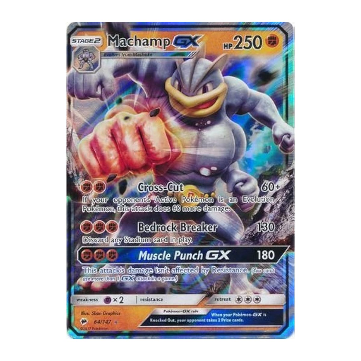 Burning Shadows Machamp GX 064 Ultra Rare