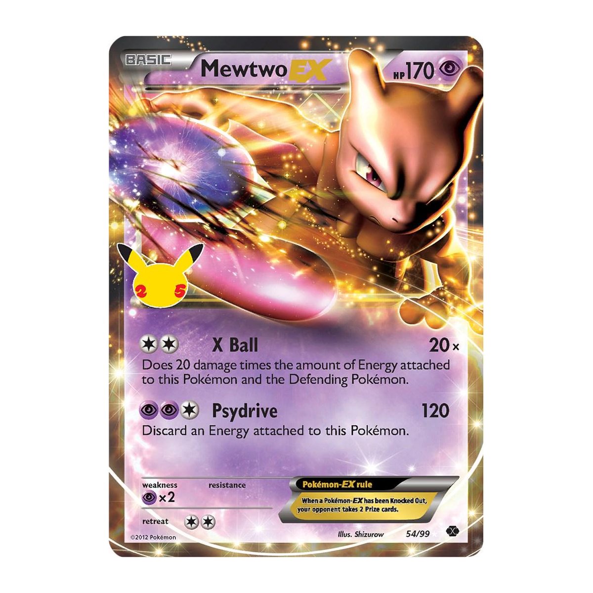 Celebrations Mewtwo EX 054 Classical Collection