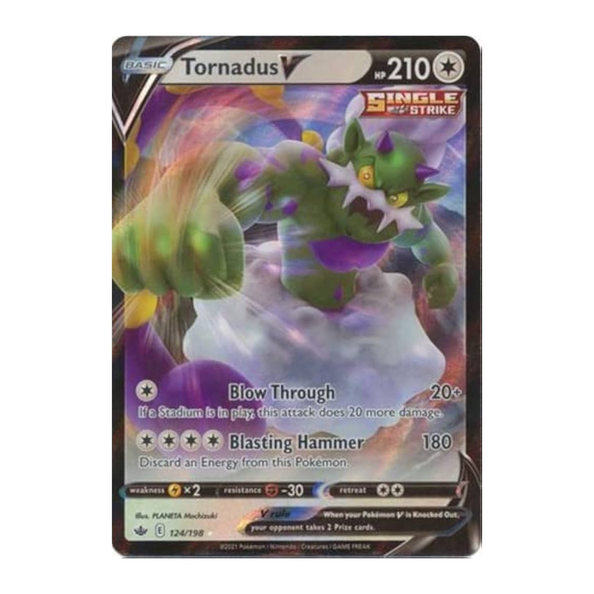 Chilling Reign Tornadus V Ultra Rare