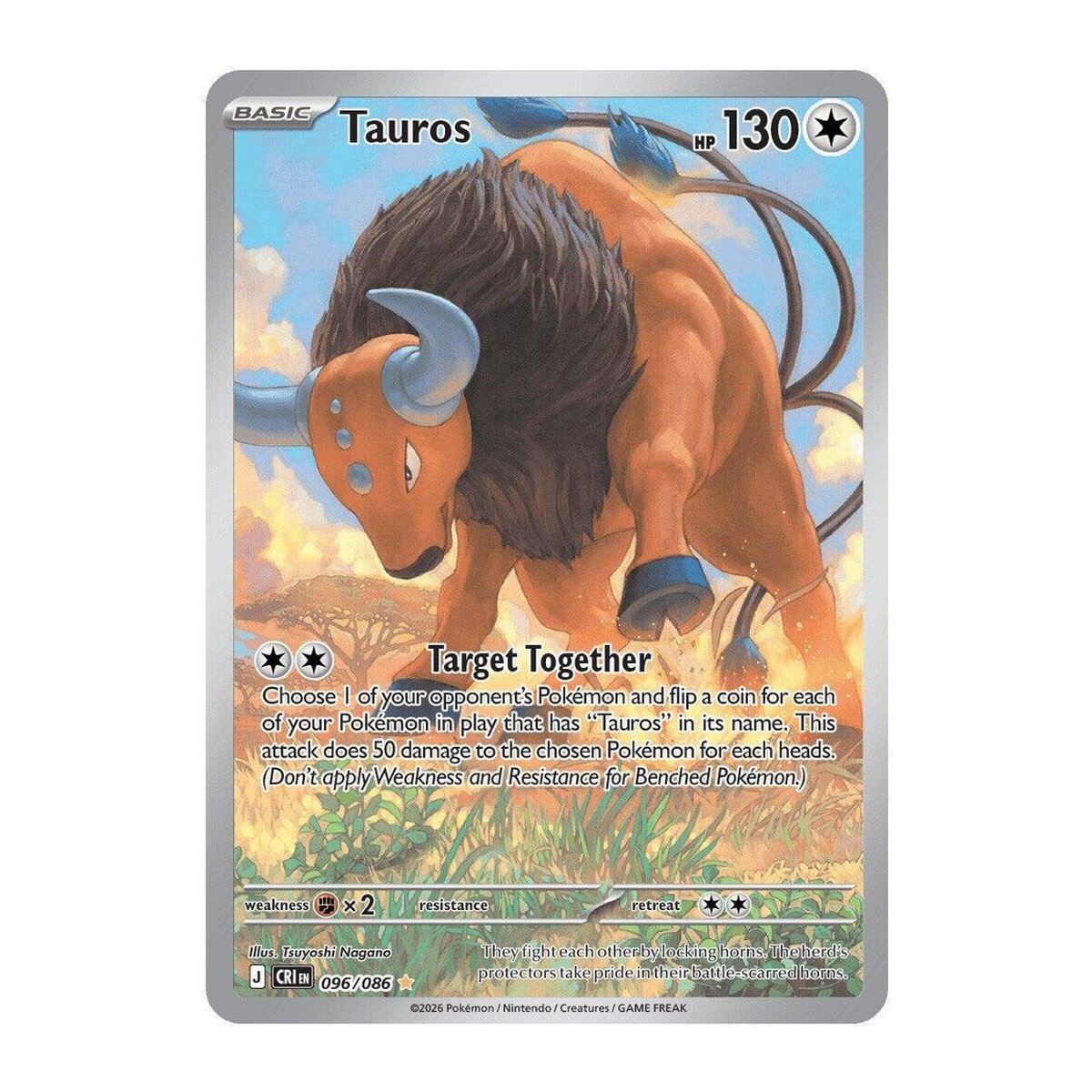 Chaos Rising Tauros 096 Illustration Rare