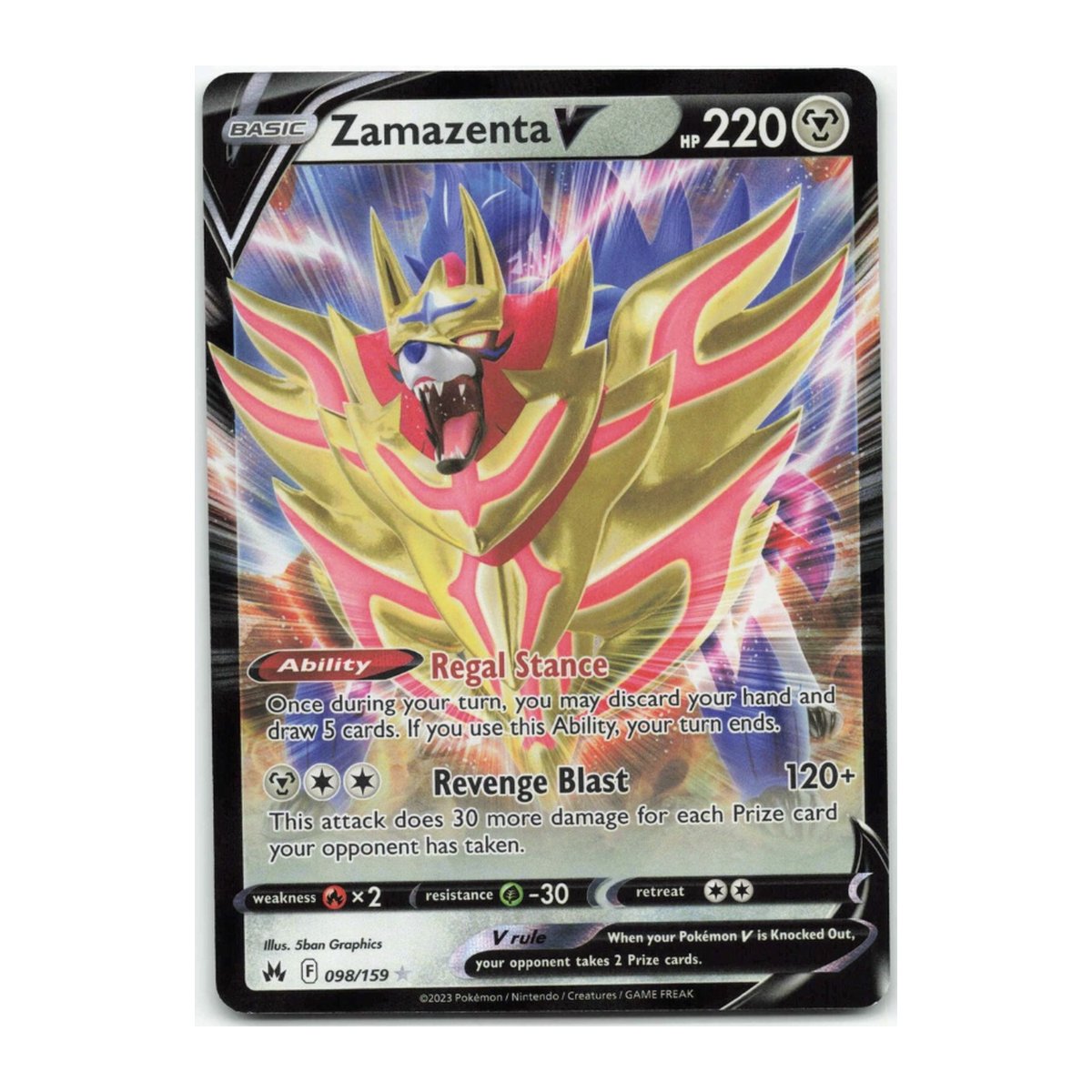 Crown Zenith Zamazenta V Ultra Rare
