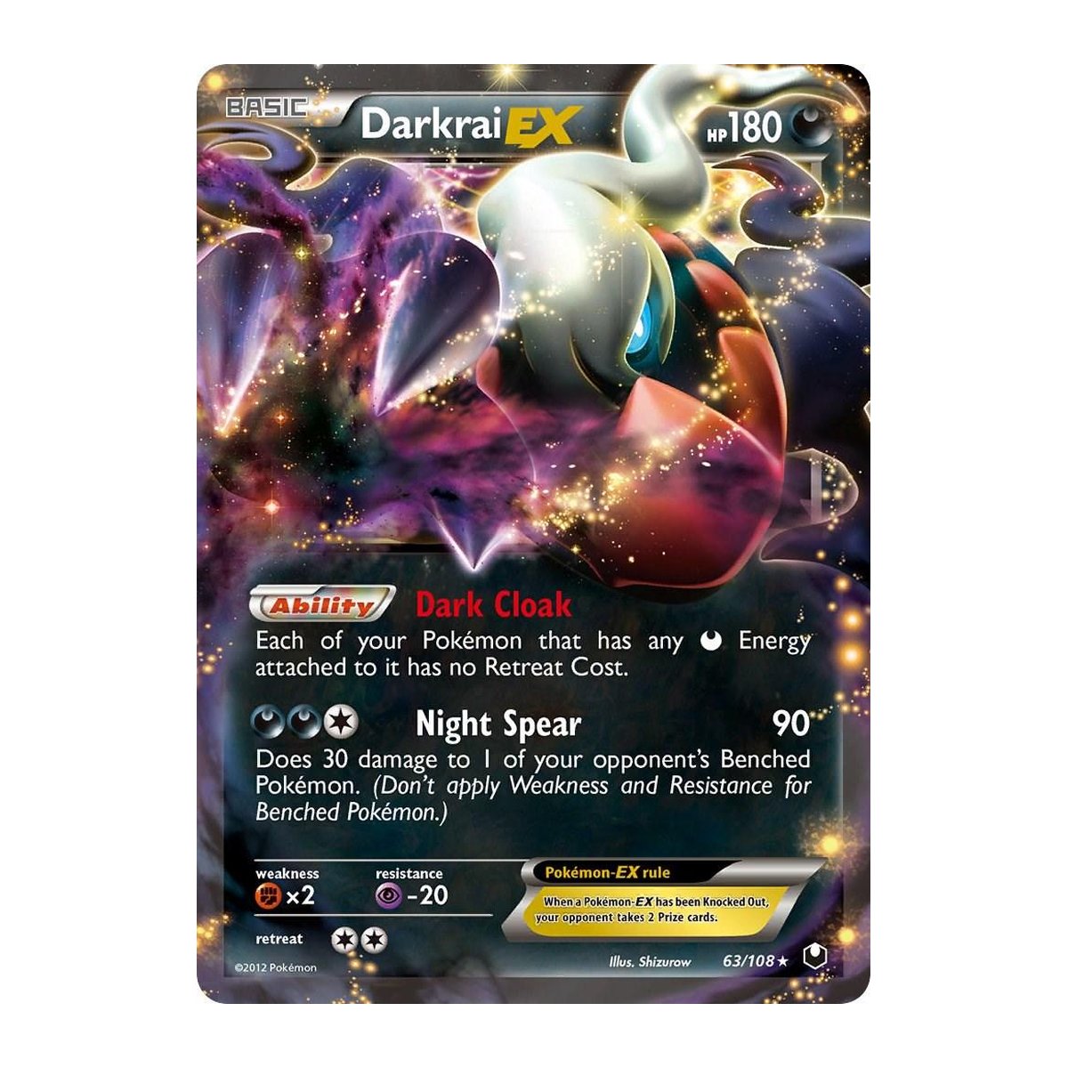 Dark Explorers Darkrai EX 063 Ultra Rare