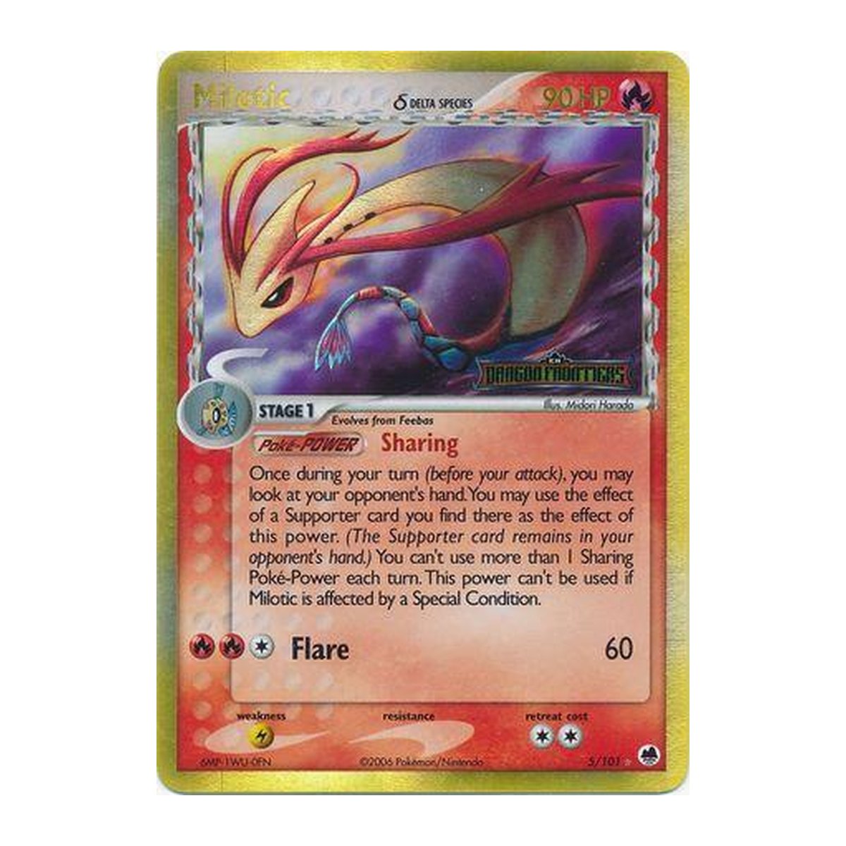EX Dragon Frontiers Milotic (Delta Species) [Reverse Holofoil] Holo Rare