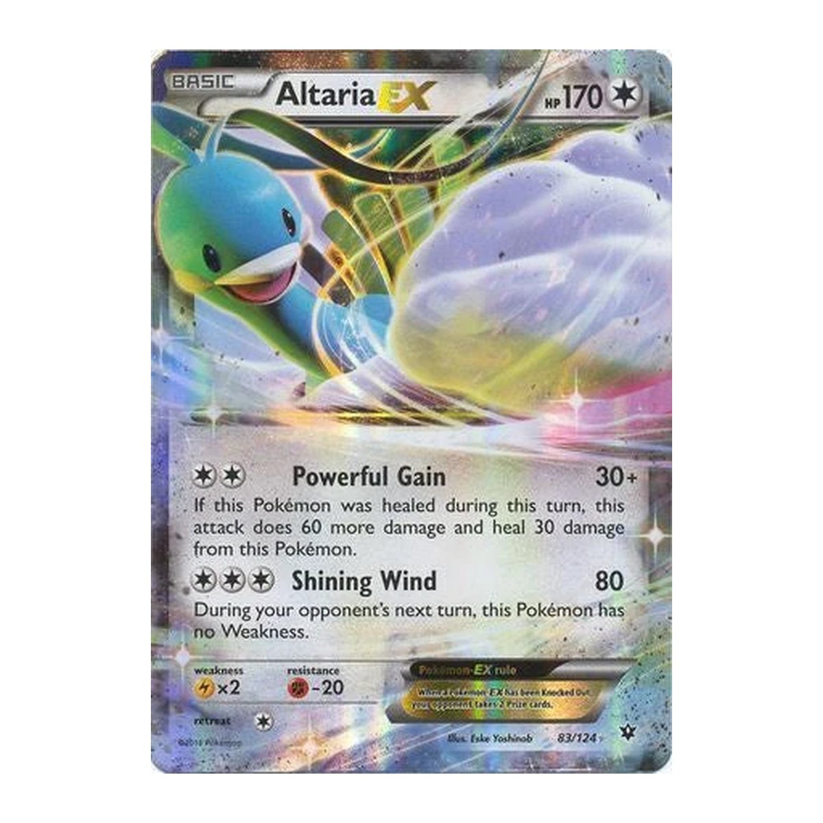 Fates Collide Altaria EX 083 Ultra Rare