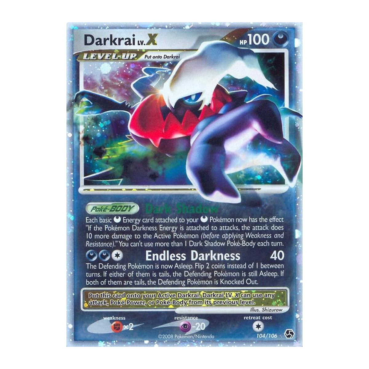 Great Encounters Darkrai Lv.X 104 Ultra Rare