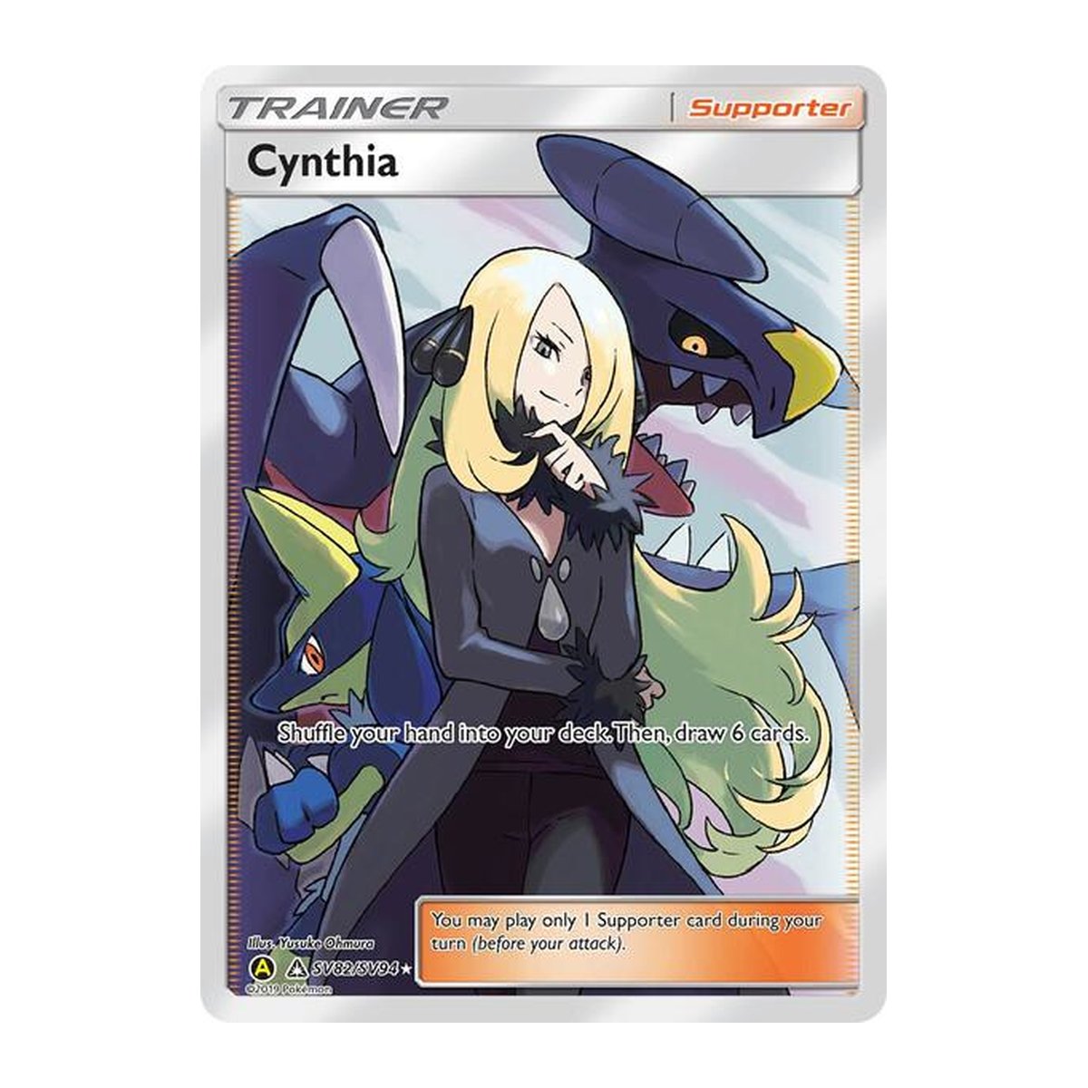 Hidden Fates Cynthia Shiny Holo Rare