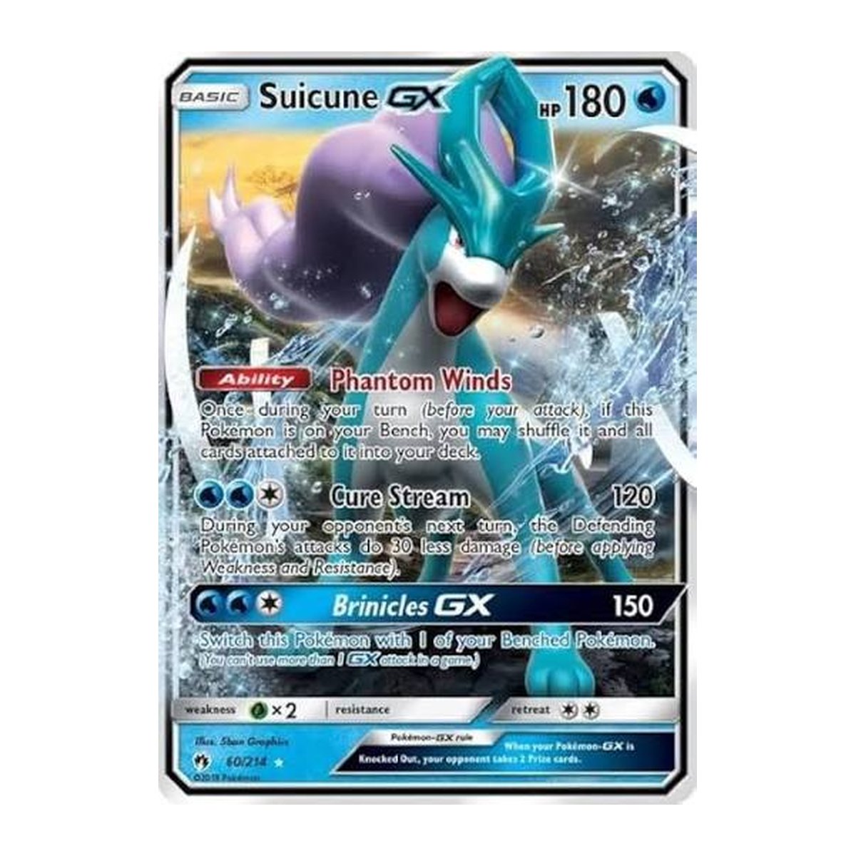 Lost Thunder Suicune GX 060 Ultra Rare