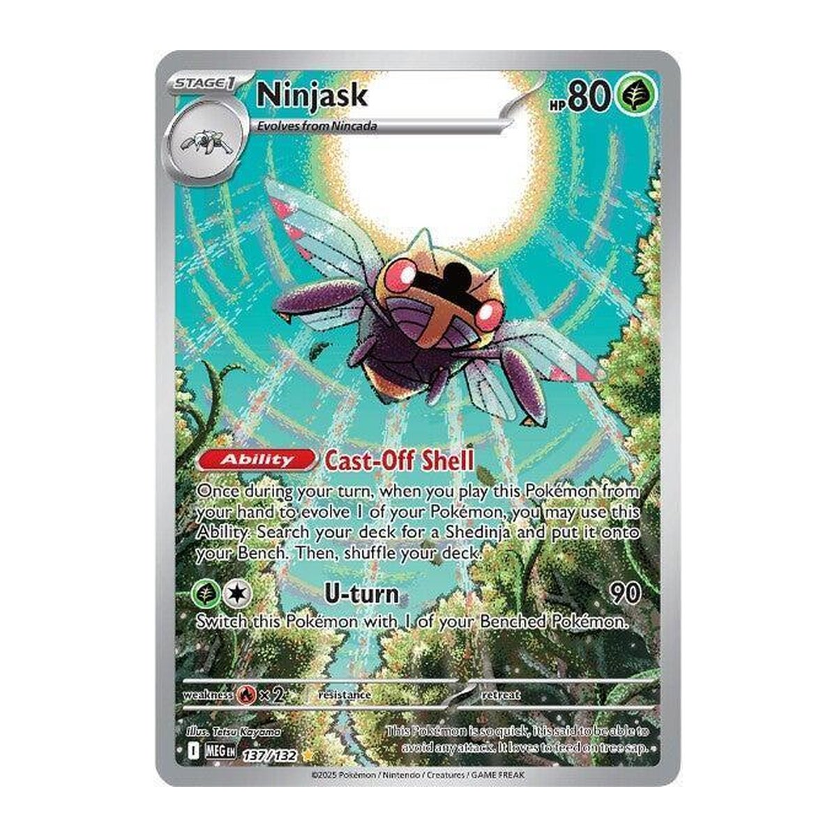 Mega Evolution Ninjask Illustration Rare