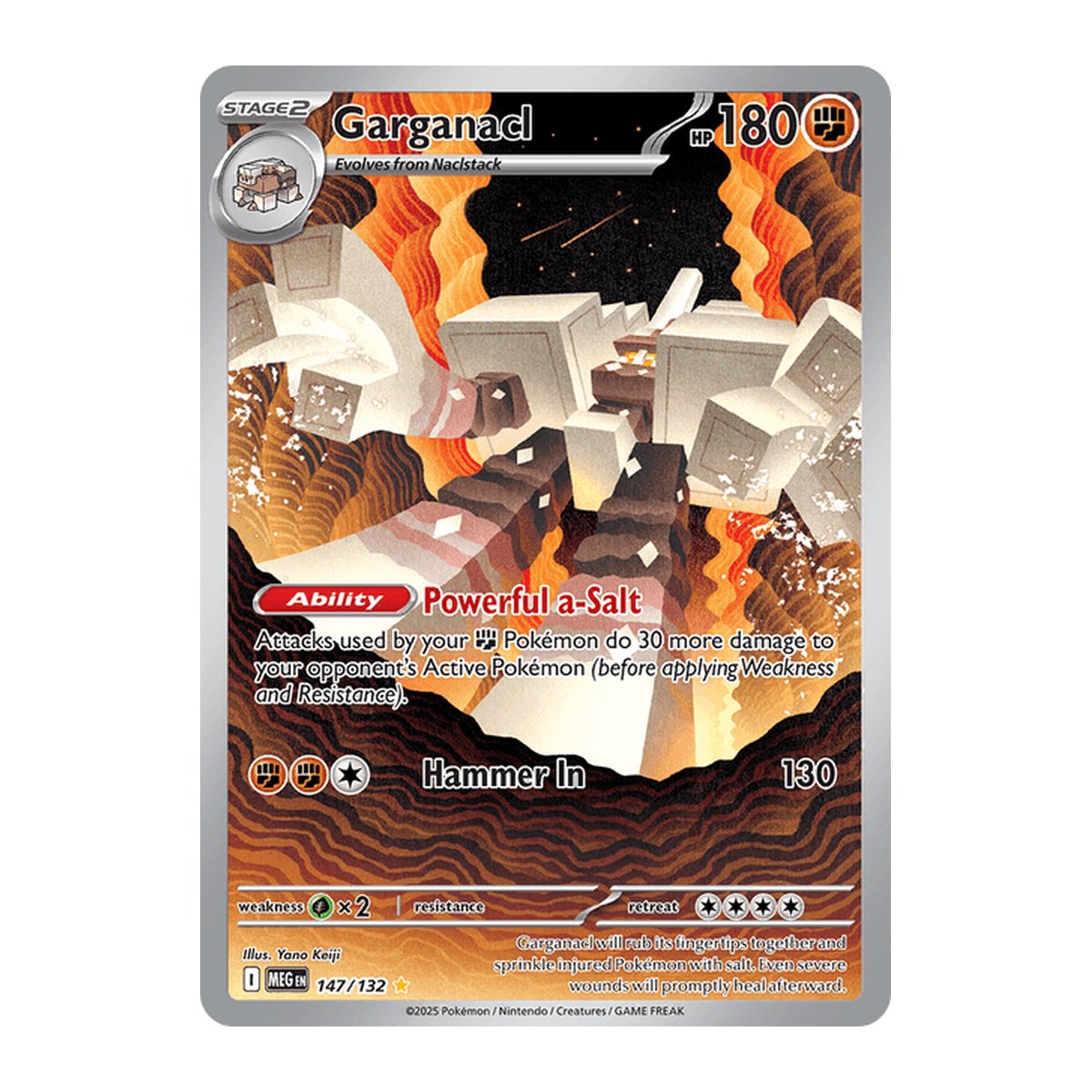 Mega Evolution Garganacl Illustration Rare