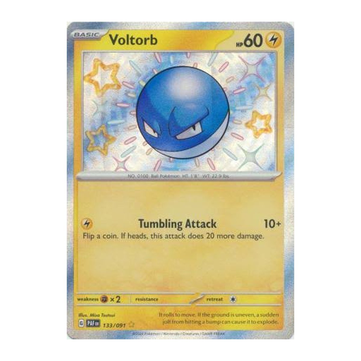 Paldean Fates Voltorb Shiny Rare