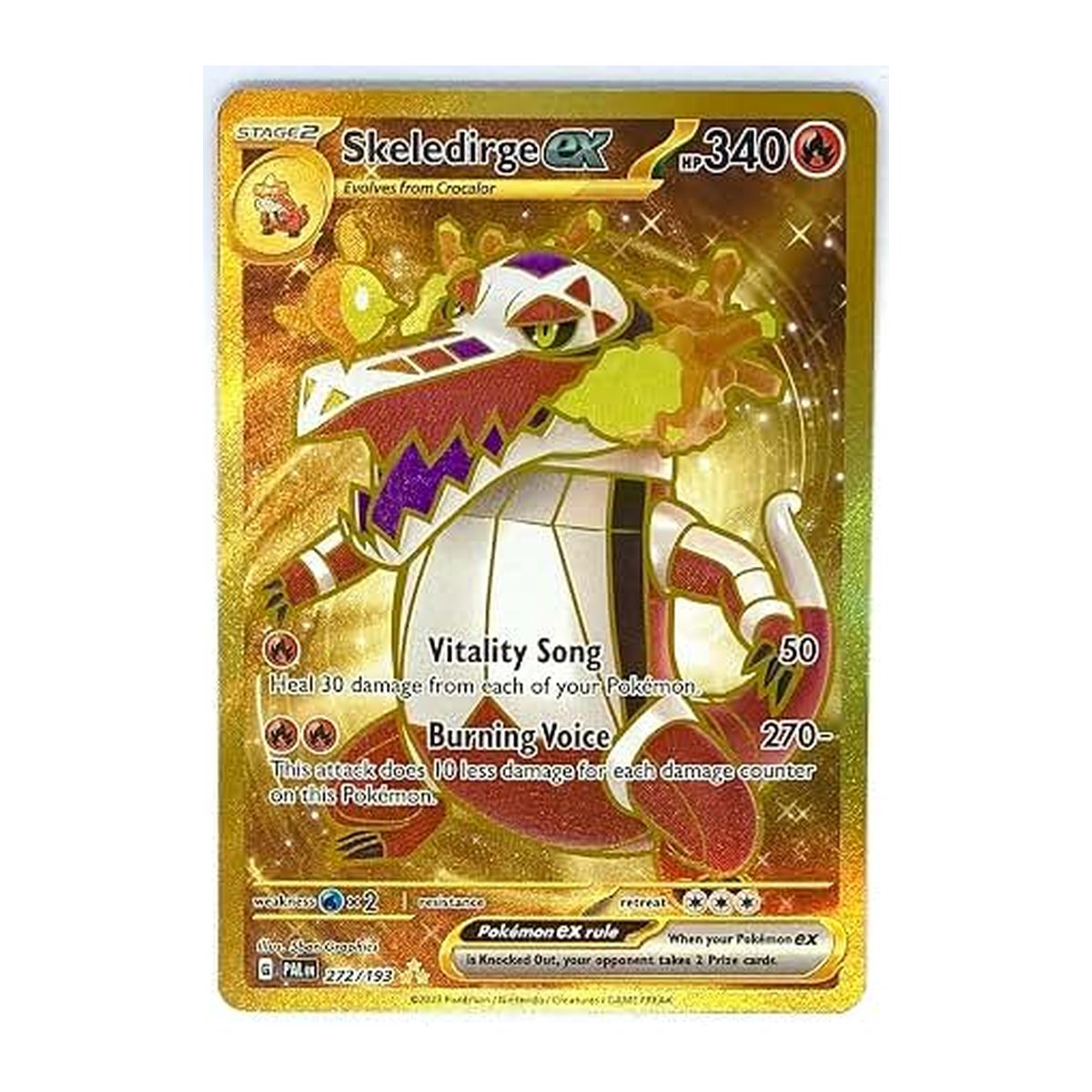 Paldea Evolved Skeledirge ex 272 Hyper Rare