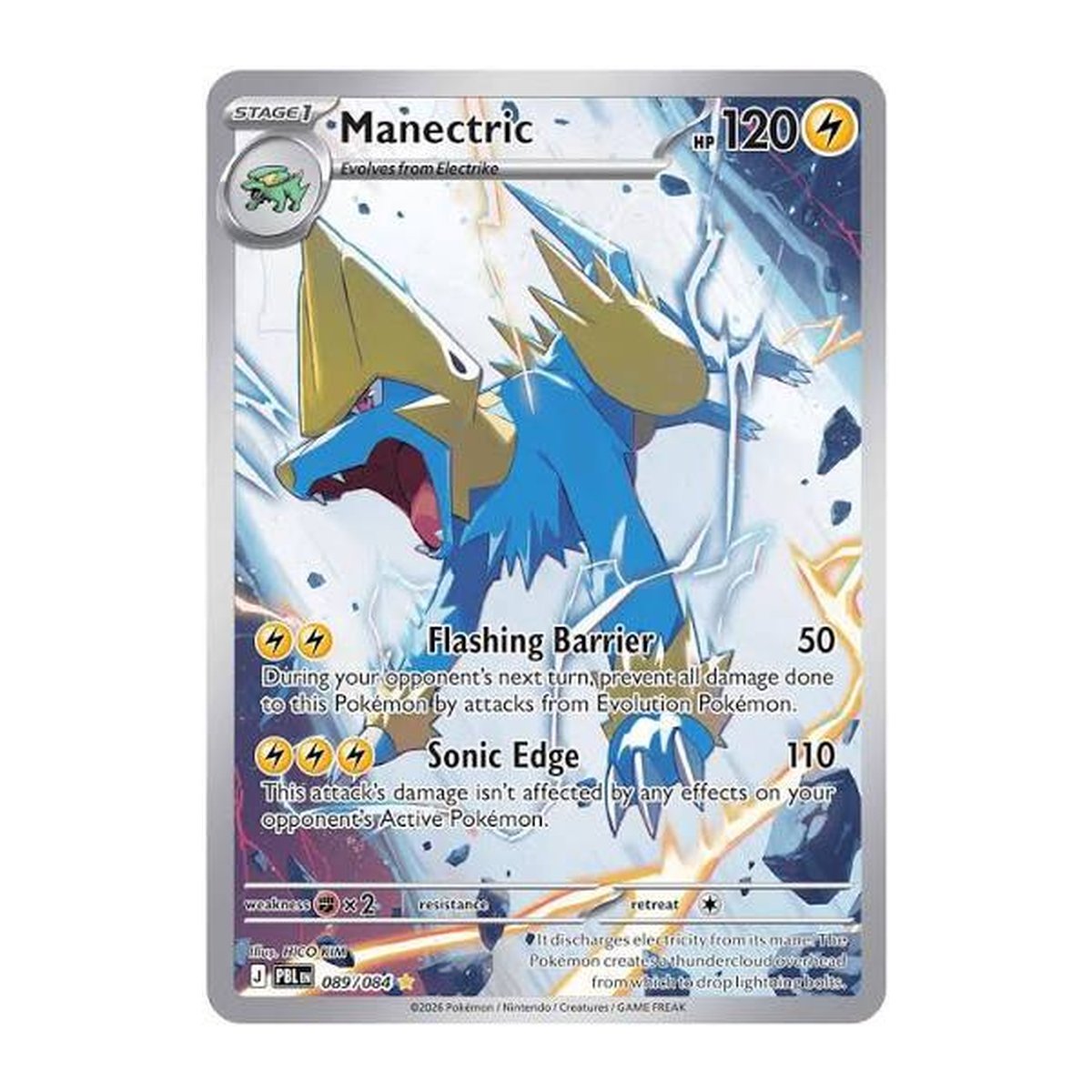 Pitch Black Manectric 089 Illustration Rare