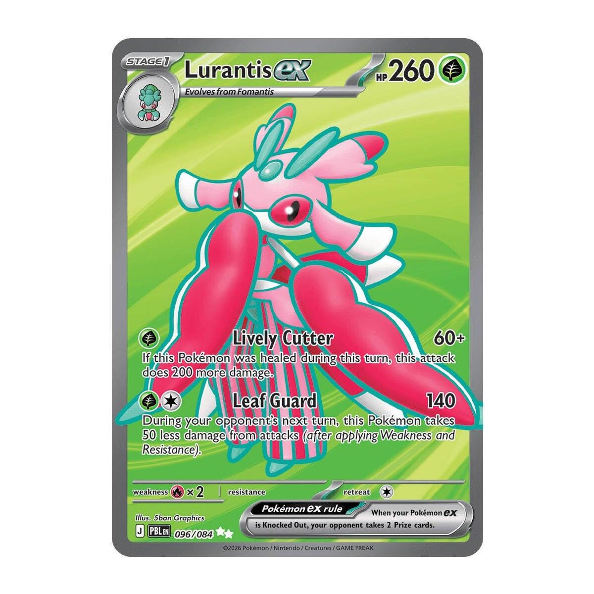 Pitch Black Lurantis EX 096 Ultra Rare