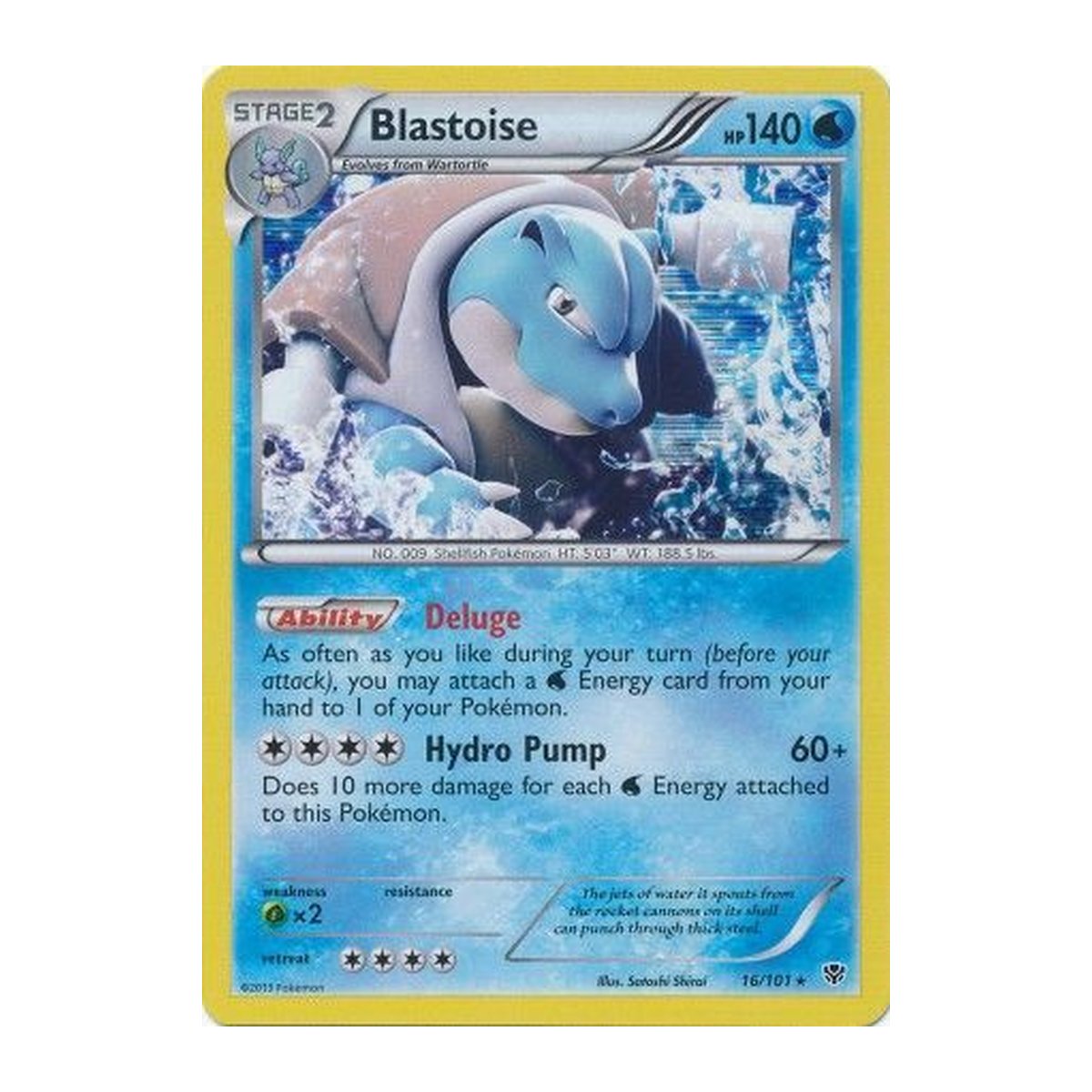 Plasma Blast Blastoise Holo Rare
