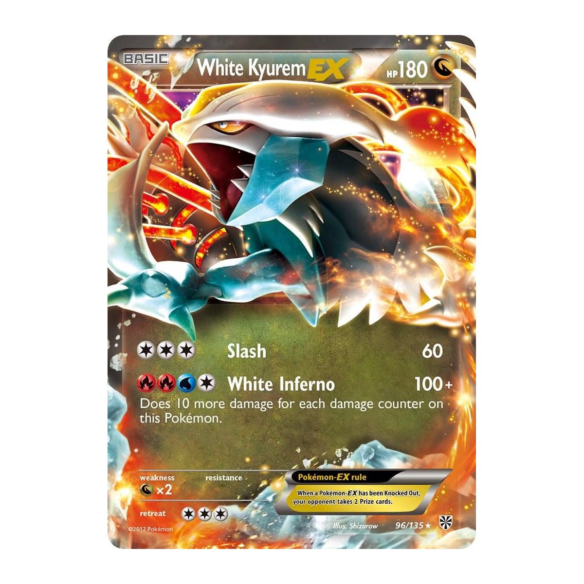 Plasma Storm White Kyurem EX 096 Ultra Rare