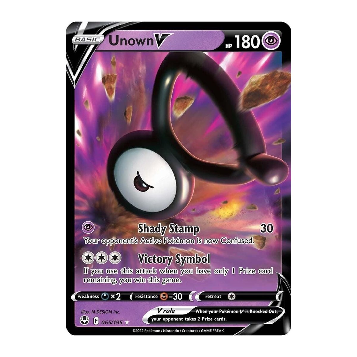 Silver Tempest Unown V Ultra Rare