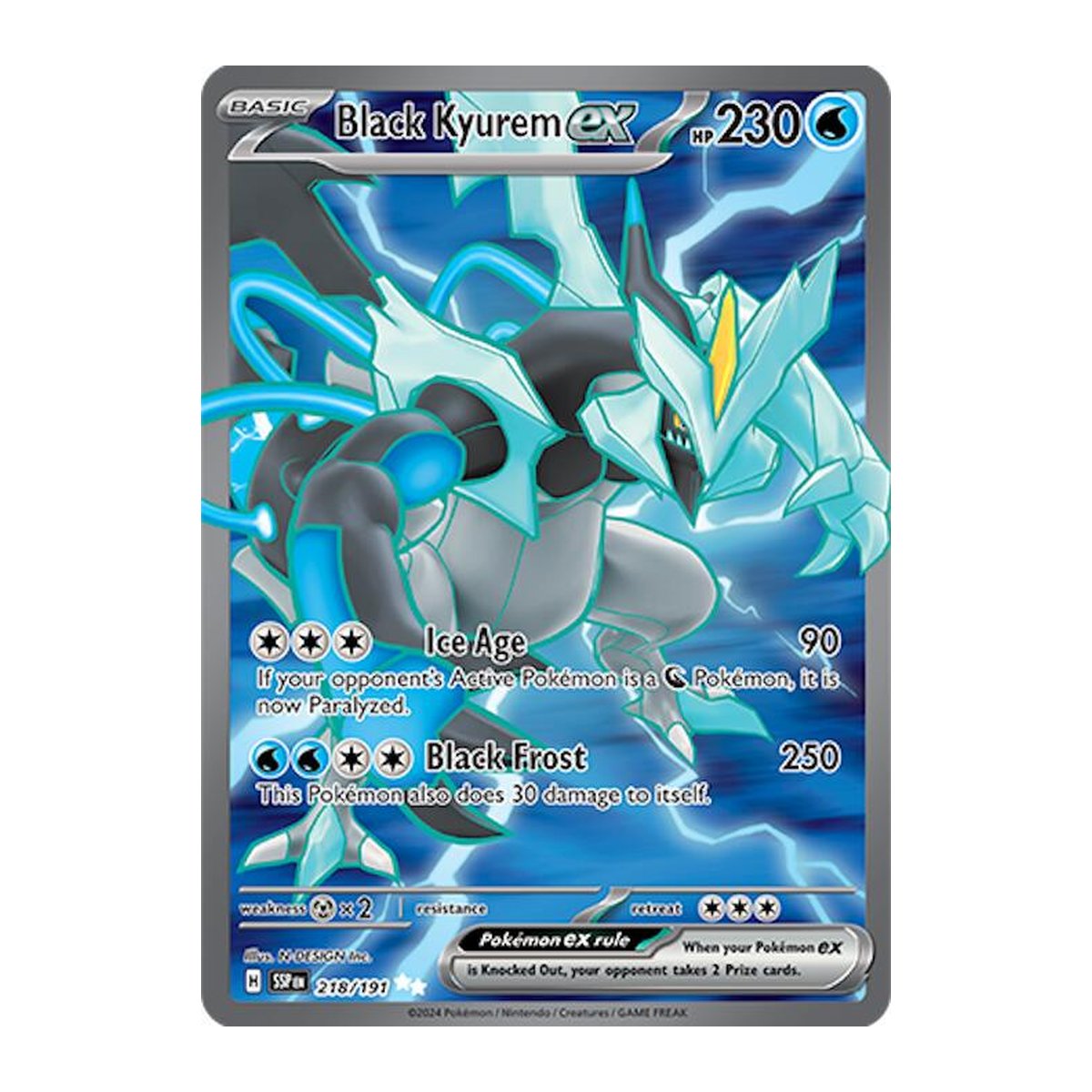 Surging Sparks Black Kyurem ex 218 Ultra Rare