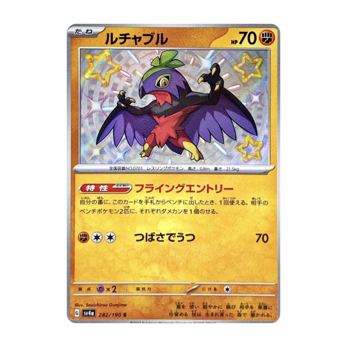 Shiny Treasure ex Hawlucha Shiny