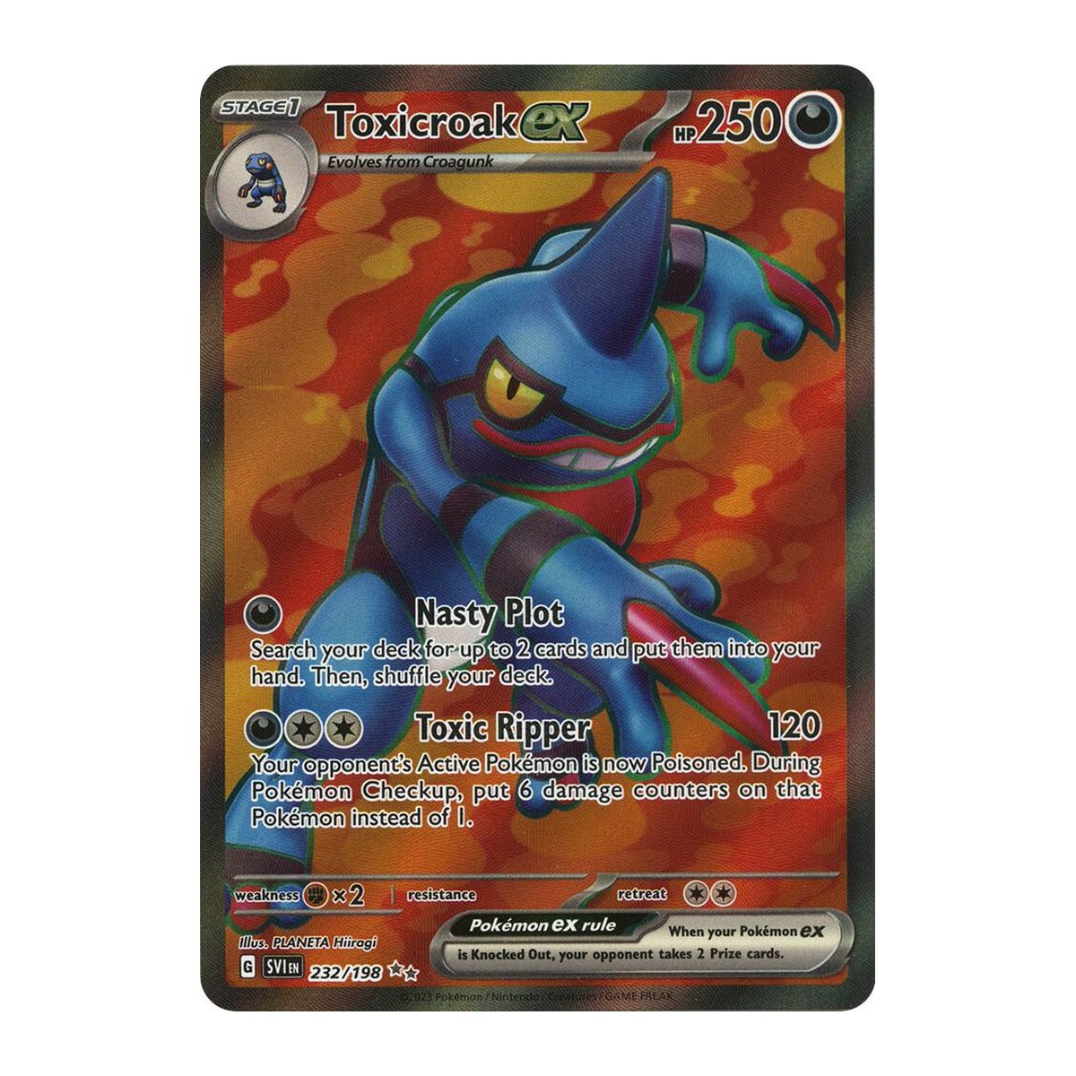 Scarlet & Violet Toxicroak EX Ultra Rare