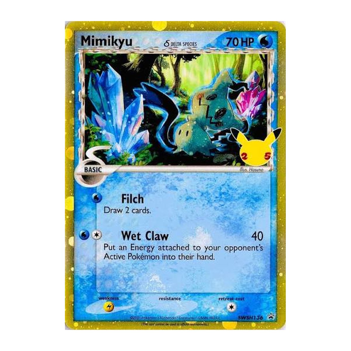 Sword & Shield Promos Mimikyu (Delta Species) SWSH136