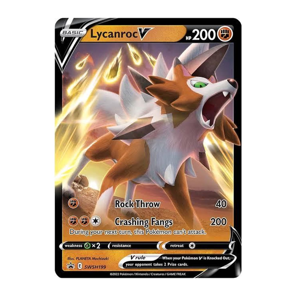 Sword & Shield Promos Lycanroc V SWSH199
