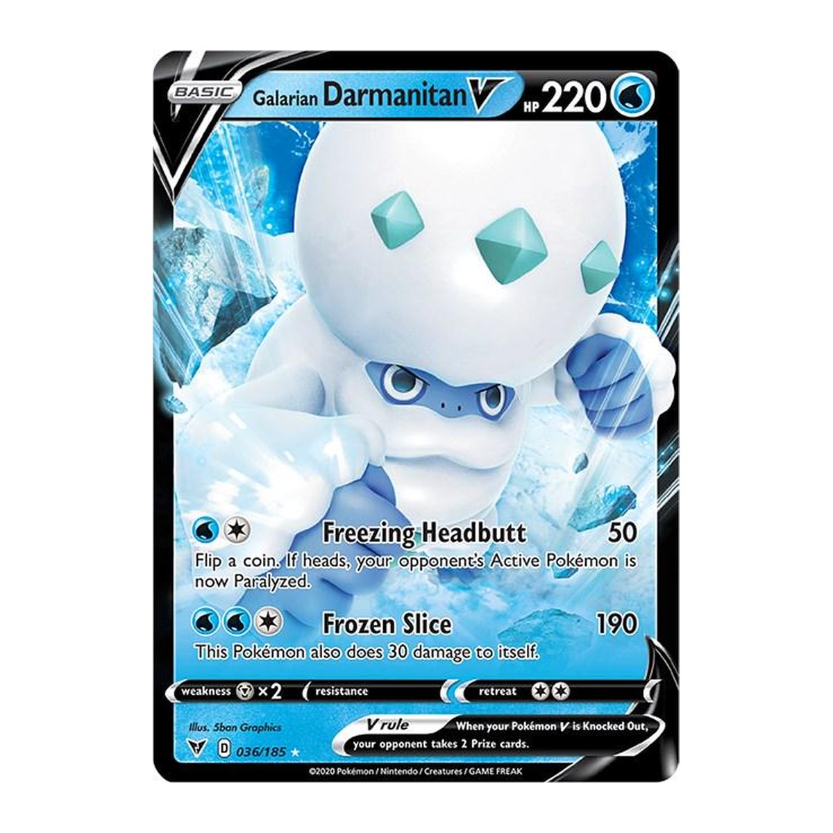 Vivid Voltage Galarian Darmanitan V Ultra Rare