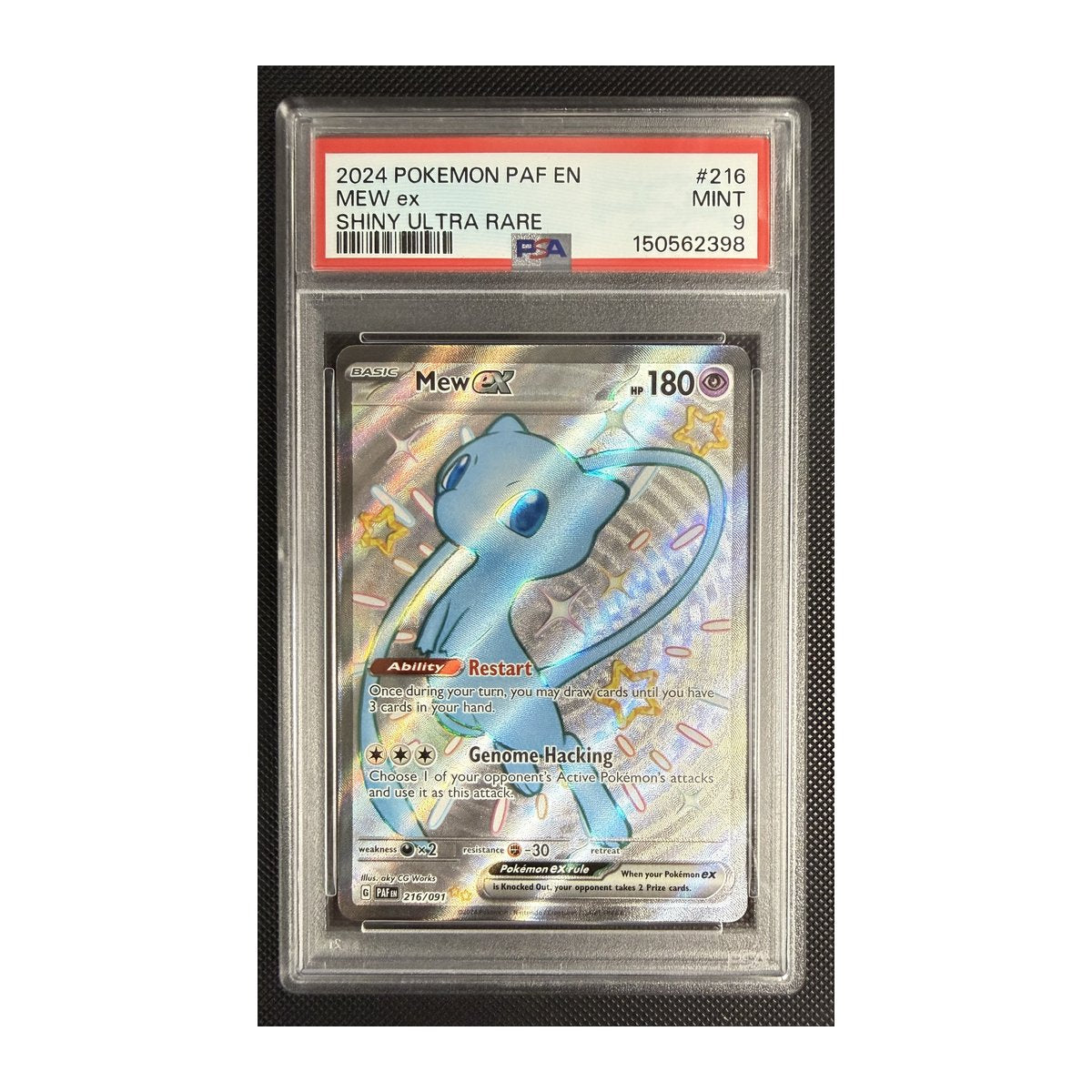 PSA 9 Paldean Fates Mew EX