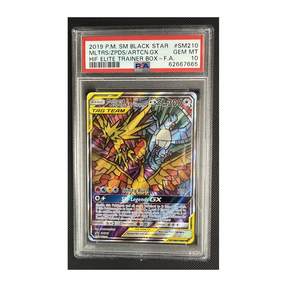 PSA 10 Sun & Moon Promo Moltres & Zapdos & Articuno GX