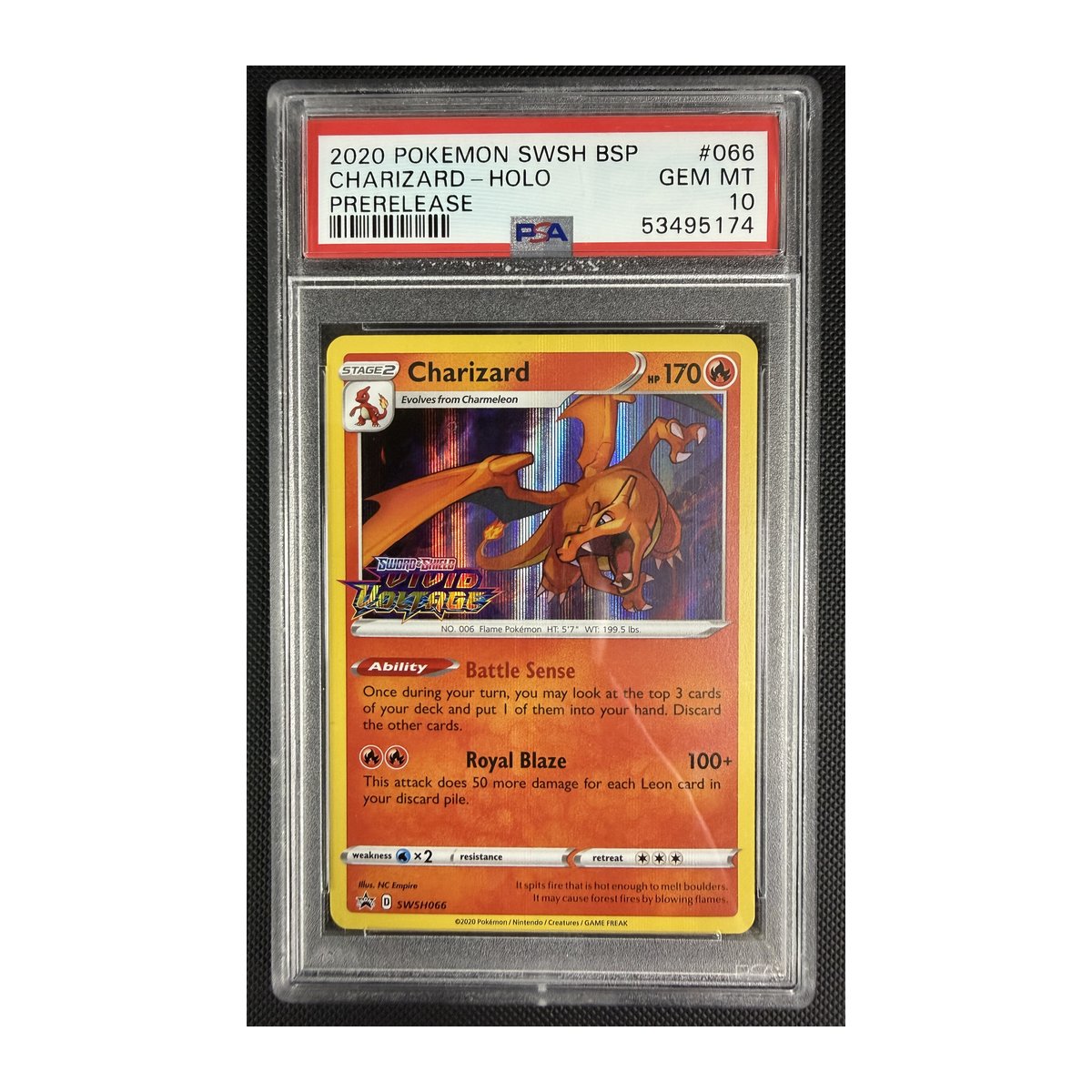 PSA 10 Sword & Shield Promos Charizard (Prerelease)